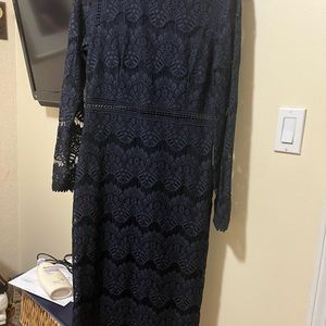 Long sleeve lace navy blue never worn purchased from Nordstrom size larg